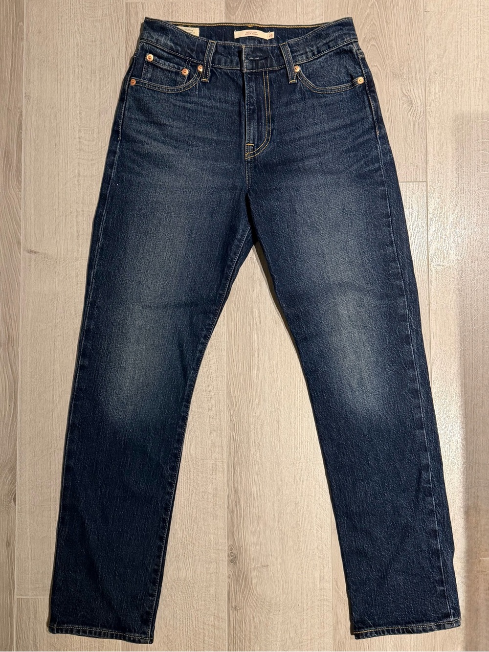 Levi's Womens Indigo Straight Leg Jeans